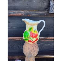 Винтаж "Кувшинчик с фруктами" целый и красивый, антуражный Италия!