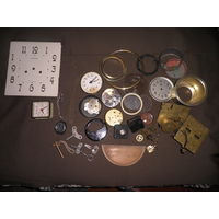 Часы,запчасти разные времён СССР.С рубля.