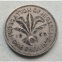 Нигерия 1 шиллинг 1959  2-2-21