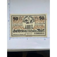 Нодгельд 50 пфеннигов Штробек. Веймарская республика - 0202