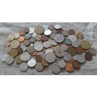 С РУБЛЯ! 80 монет. В большей массе Европа. Микс, без СССР, УК, РФ.