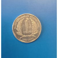 Восточные Карибы 1 цент 2008 год Елизавета II