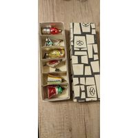 Набор ёлочных игрушек Чехословакия.