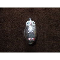 Елочная игрушка СССР. Большой филин.