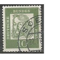 ФРГ. Известные люди. А.Дюрер. Художник. 1961г. Mi#350.