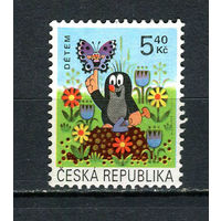 Чешская Республика - 2002 - День защиты детей. Мультфильм Крот - [Mi. 322] - полная серия - 1 марка. Гашеная.  (LOT HB44)-T10P39
