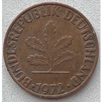 Германия 2 пфеннига 1972 г. F