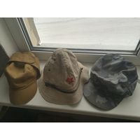 Афганская панама, две кепи. С рубля.