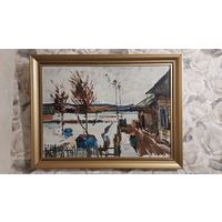 Довгялло Михаил Хрисанфович 1908-1978г К/м "Зимний день в Лагойске"1959г