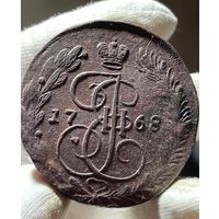 5 копеек 1768 ЕМ без МЦ.Кладовая.Состояние!