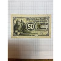 50 пфеннигов (нотгельды) г. Германия Сигмаринген-1201
