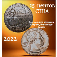 25 центов США 2022, выдающиеся женщины Америки, Нина Отеро-Уоррен