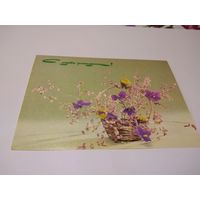 Открытка 1980г. Художник Л. Садловская.