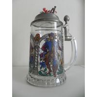 Пивная немецкая кружка Три рыцаря музыкальная