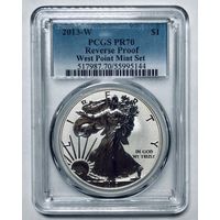 1 доллар 2013 США шагайка pr70 PCGS reverse proof идеал