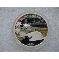 1 доллар 2008. Австралия. Какаду. Серия "Откройте для себя Австралию". Серебро 999