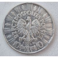 Польша, 10 злотых 1935 Пилсудский.