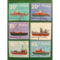Польша 1988. Пожарные судна. Полная серия