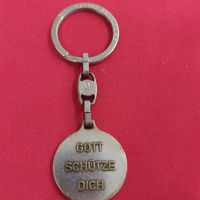 Католический медальон Пресвятой Девы Марии Айнзидельнской (Швейцария, примерно 1950-е гг.) редкий, латунь посеребренная, Го