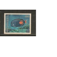 Микронезия-1996 (Мих.489) , ** , Морская фауна, Рыбы (одиночка)