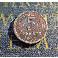 5 пфеннигов 1917 J Германская Империя #01