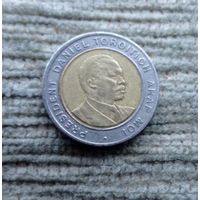 Werty71 Кения 5 шиллингов 1997 Биметалл