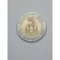 Кения 5 шиллингов 1997  года .