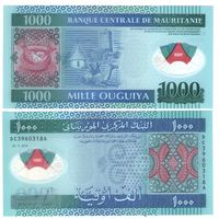 Мавритания 1000 угий 2014 год UNC (полимер)