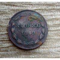 Werty71 Ватикан Пий IХ 1 байокко 1849