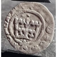 Полугрош коронный Казимир IV 1446-1492, Польша, Краков, НЕЧАСТЫЙ!