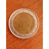 2000 Бельгия 2 евро