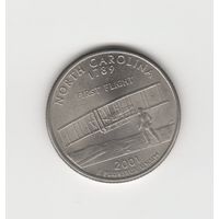 Квотер (25 центов) США "Штат Северная Каролина" 2001 Р Лот 0582