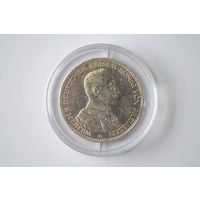 3 марки 1914А. Пруссия.Серебро 900. Оригинал.