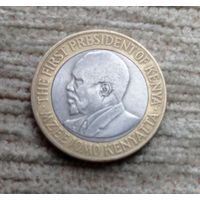 Werty71 Кения 10 шиллингов 2005 Биметалл