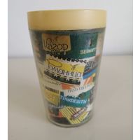 Стакан СССР. Реклама алкашки. Пластик без сколов