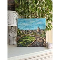 Картина "Вид на Флоренцию", акрил, 30*30 см