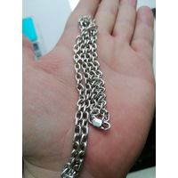 Цепь серебро 925 пробы Якорное плетение, торги с Рубля