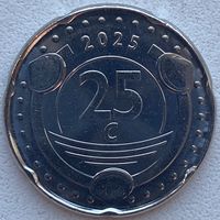 Кюрасао (Автономия в составе Нидерландов) 25 центов 2025 г.