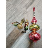 Ёлочные игрушки СССР. Не частые. В реставрацию.