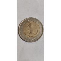 Турция 1 лира 2005