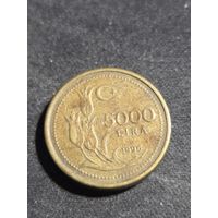 Турция 5000 лир 1996