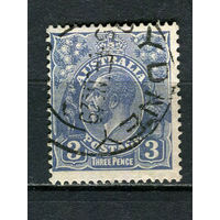 Австралия - 1926/1930 - Георг V 3Р - [Mi.75XCII] - 1 марка. Гашеная.  (Лот 5HN)-T2P16