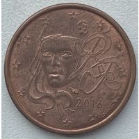 Франция 5 евроцентов 2016 г.