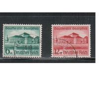 Германия(Рейх)-1938,(Мих.673-674)  гаш.  , Театр (полная серия)