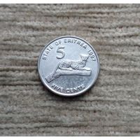 Werty71 Эритрея 5 центов 1997 1991