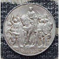 Германия 2 марки 1913 года "100 лет объявлению войны против Франции". Серебро! Сторгуй за свою цену, предложи обмен! S100