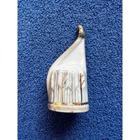 Крышка (пробка) для штофа "Казак лучник" ЗХК Полонное. Стрелы с позолотой. АУКЦИОН не с рубля без МПЦ.