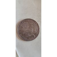 Кипр 20 цент 1983