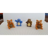 Коллекционные игрушки из Киндер сюрприза. Лесные животные. UN 009, UN 015, UN 019. (1)