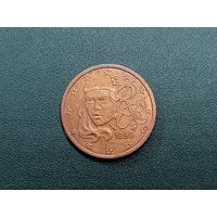 2 евроцента Франция.